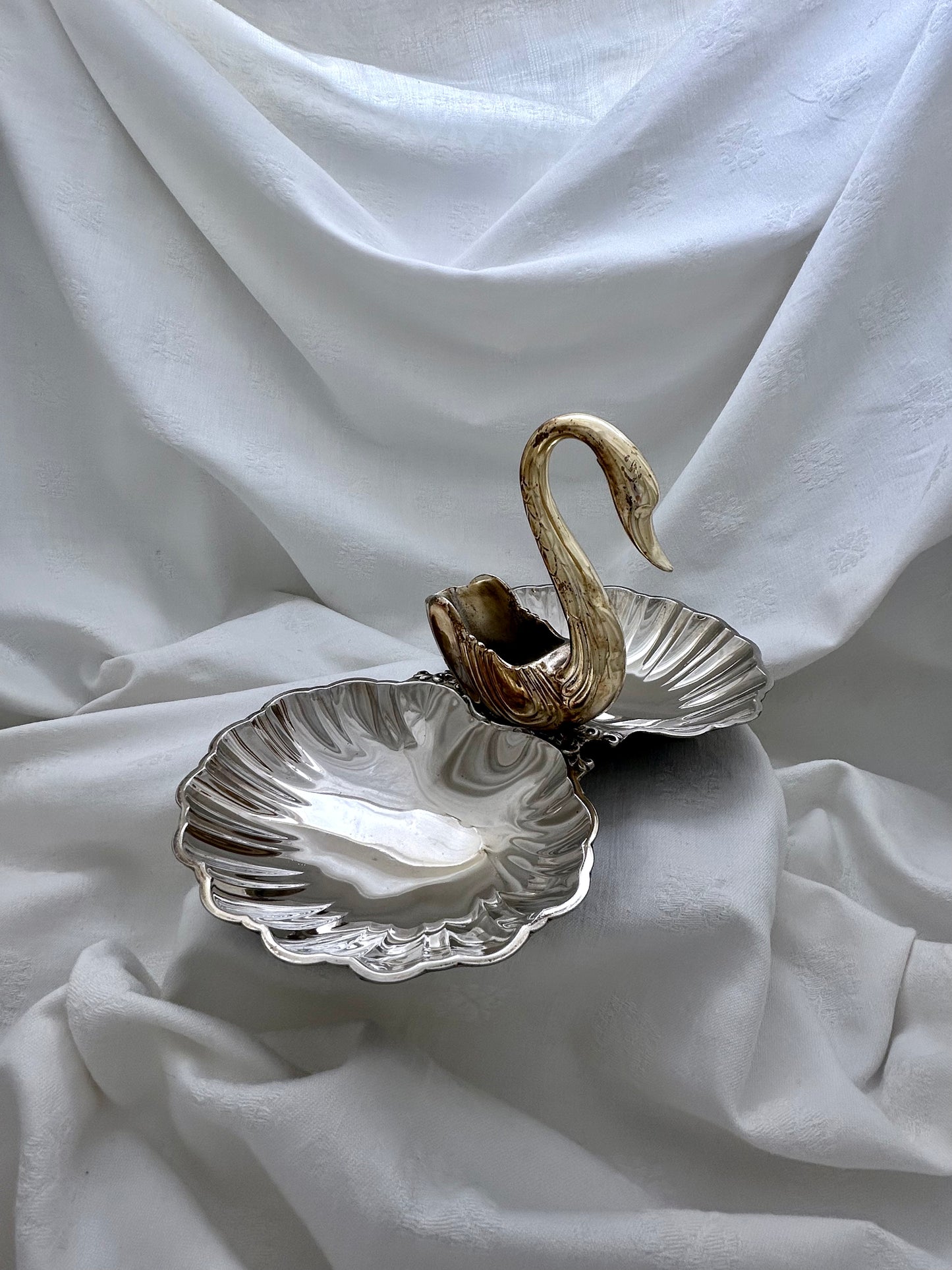 Swan Handled Condiment Dish