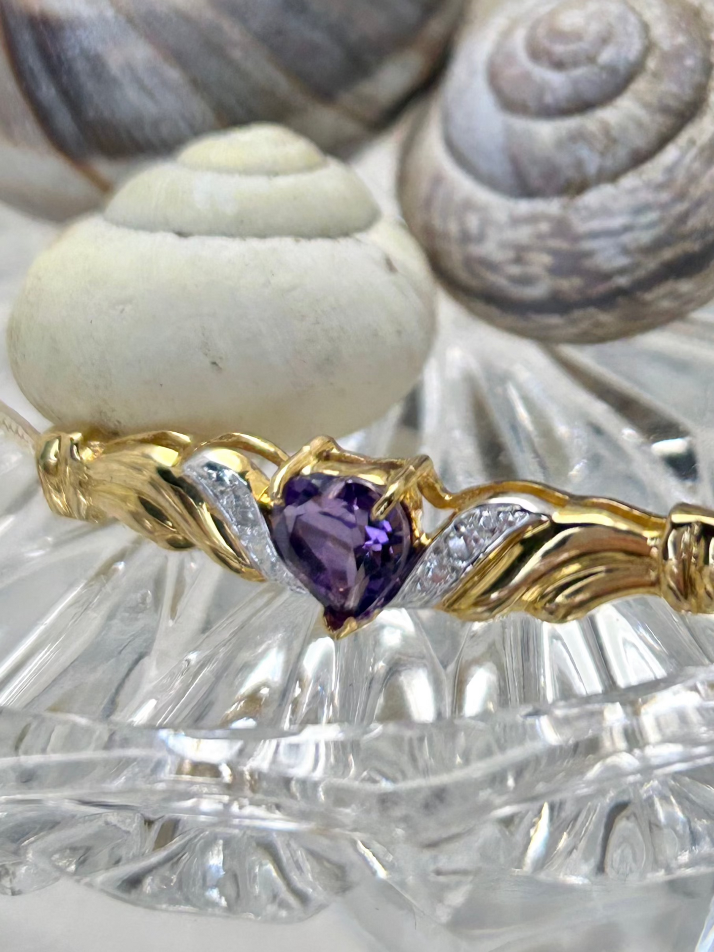 Amethyst & Diamond Bracelet