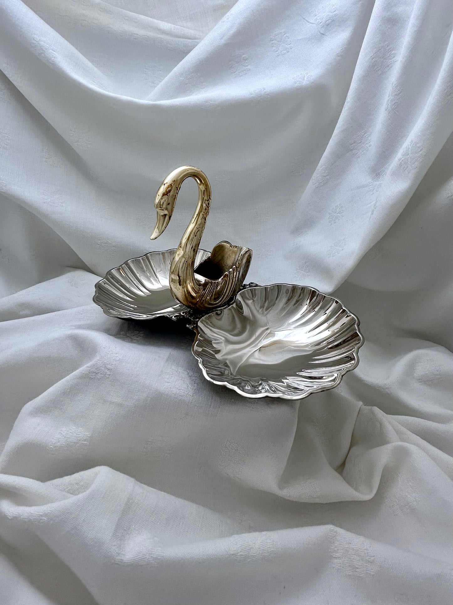 Swan Handled Condiment Dish