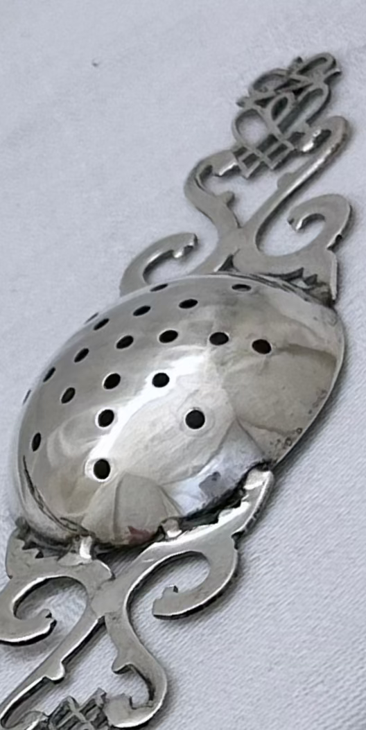 Scottish Sterling Silver Tea Strainer