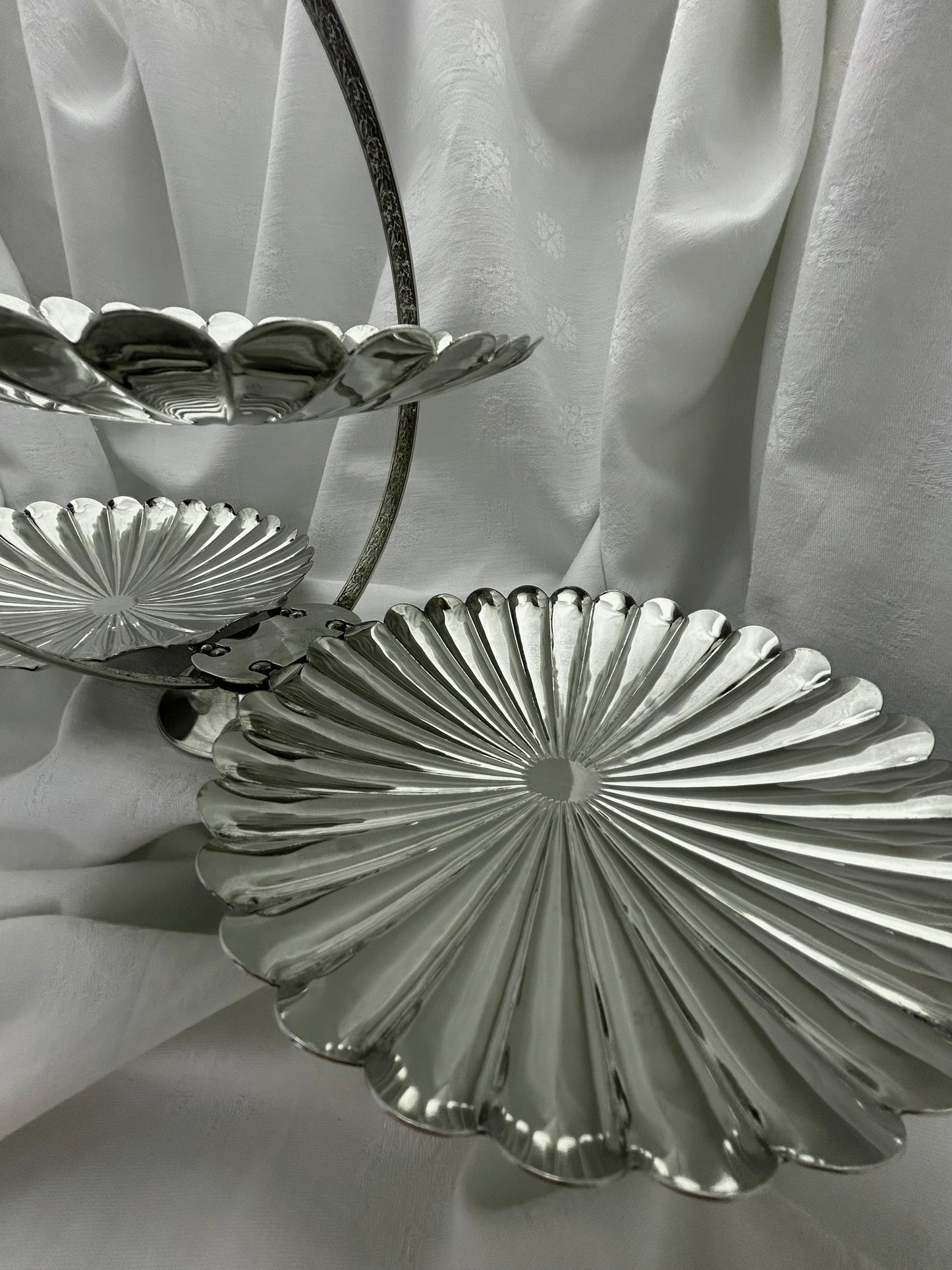 Folding Three-Tier Serving Tray