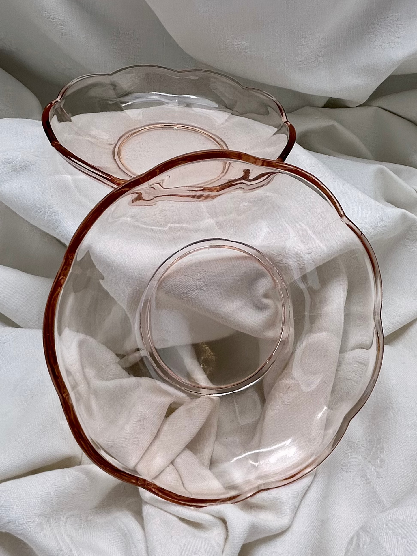 Pink Glass Dishes
