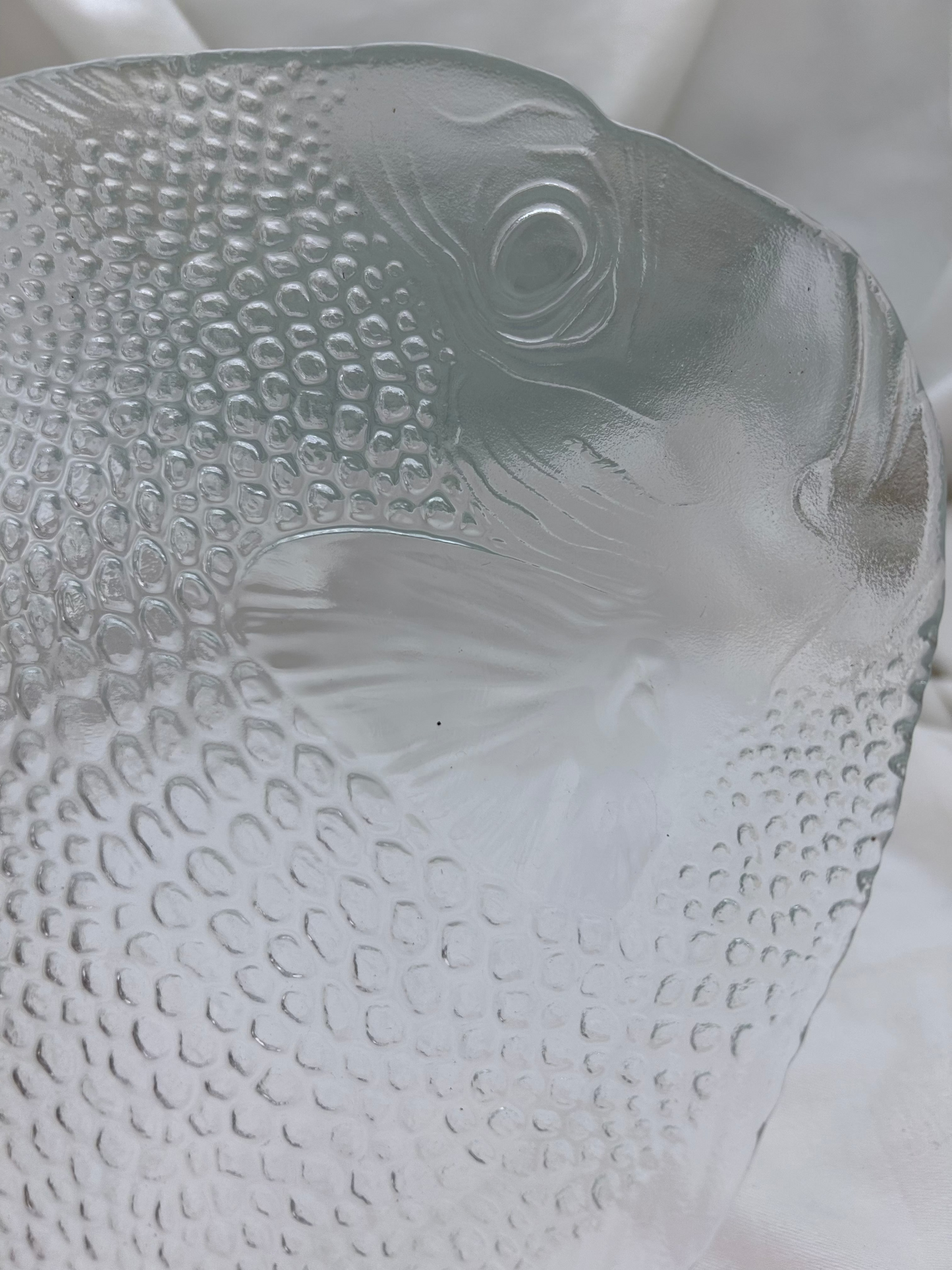 French 1970's Acoroc Glass Fish Platter