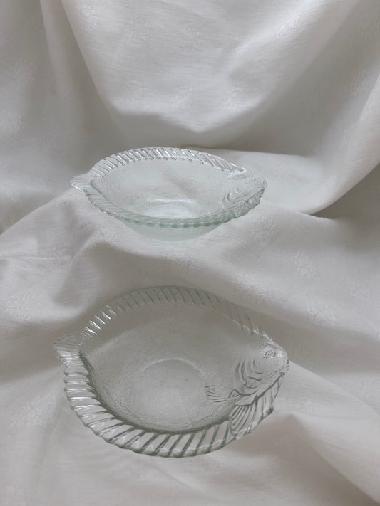 Mikasa Japanese Glass Fish Bowl Set