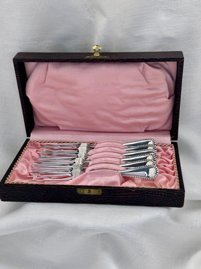Six Sterling Berry Forks from Simpson Hall & Miller Co.