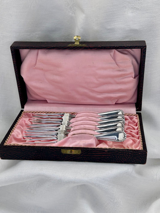 Six Sterling Berry Forks from Simpson Hall & Miller Co.
