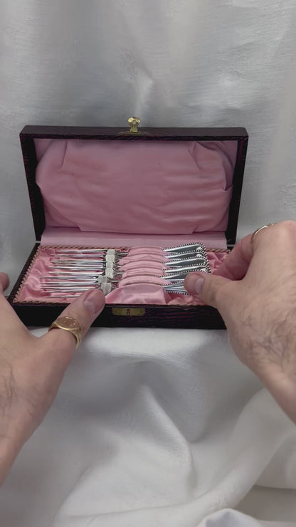 Six Sterling Berry Forks from Simpson Hall & Miller Co.